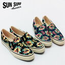 サンサーフ SUN SURF ハワイアン スリッポン シューズ MACINTOSH UKULELE スニーカー アロハ SLIP-ON マッキントッシュ ウクレレ SS02590