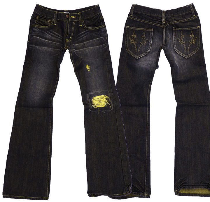 jabローライズ・フレアジーンズ（ジーパン・Gパン・デニム）「GOLD FLASH」