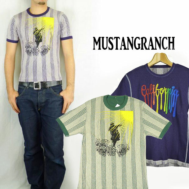 MUSTANG RANCH ムスタングランチ 針抜きリバーシブルTシャツ