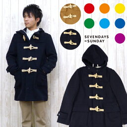 セブンデイズサンデイ 服 メンズ SEVENDAYS=SUNDAY セブンデイズ=サンデイ ダウンコート ベーシック ウール