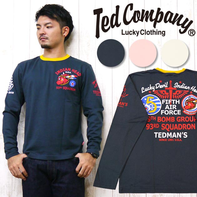 テッドマン テッドマンズ TEDMAN'S長袖 Tシャツ 抜染プリント 「INDIAN HEAD」 TDLS-286