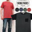 ダブルワークス DUBBLE WORKS Tシャツ 半袖 クルーネック ヘザーカラー 杢 ポケット バインダーネック 無地 37004 2,310円