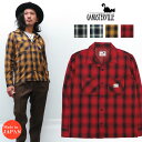 GANGSTERVILLE ギャングスタービル 長袖 オープンカラー チェック シャツ JACK レーヨン コットン GLAD HAND グラッドハンド GSV-20-SS-12 HIT(4)