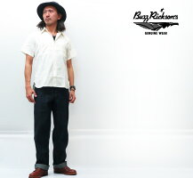 バズリクソンズBuzzRickson's半袖シャンブレーシャツワーク無地オフホワイトミリタリーbr35857【2020年春夏新作】