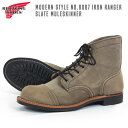 REDWING レッドウィング Iron Ranger アイアンレンジャー スレート「ミュールスキナー」ラフアウト STYLE NO.8087 ワーク ブーツ レザー