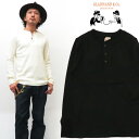 GLAD HAND グラッドハンド 長袖 Tシャツ ヘンリーネック フライス生地 パックTee GLADHAND-19