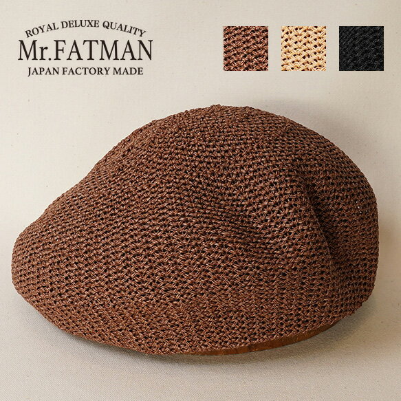 Mr.FATMAN ミスターファットマン 美濃和紙 メッシュ ベレー THE FAT HATTER 5211013