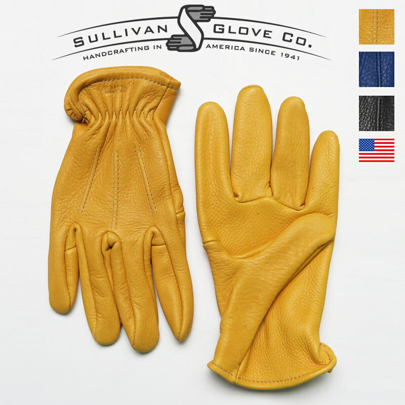 SULLIVAN GLOVE サリバングローブ SHORTY VINTEGE ディアスキン グローブ 鹿革 手袋 ライニング無し