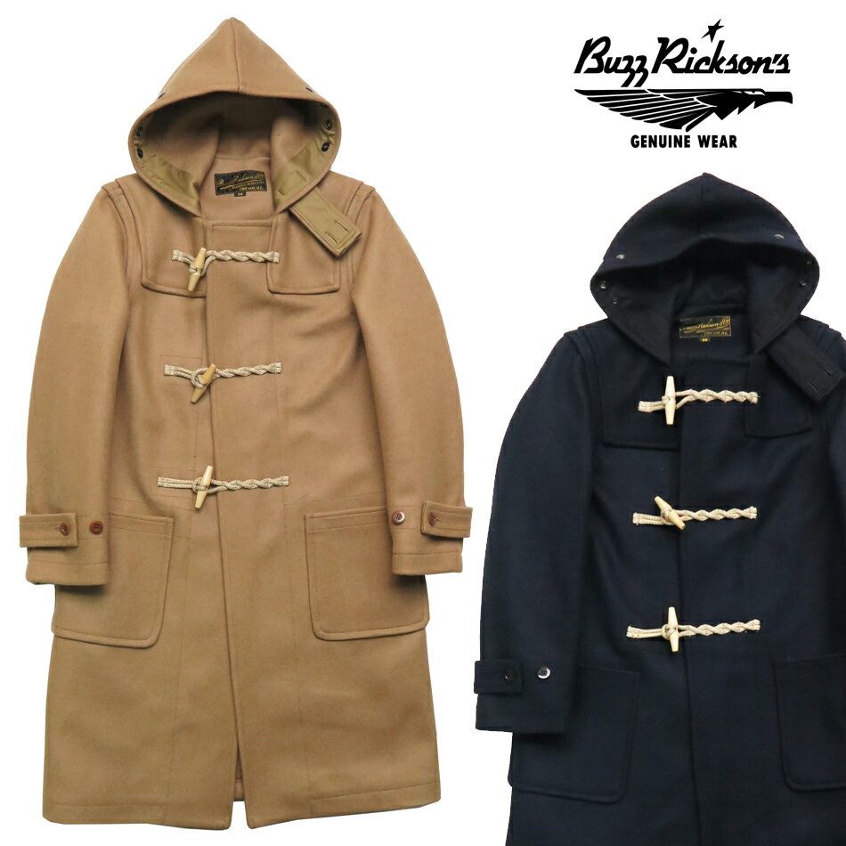 バズリクソンズ Buzz Rickson s ウールメルト ミリタリー ダッフルコート AVIATION ASSOCIATES DUFFEL COAT BR15164