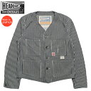 HEADLIGHT ヘッドライト 実名復刻 11oz エクスプレス ストライプ ベスト 袖付き ジャケット SUGAR CANE シュガーケーン HD15237