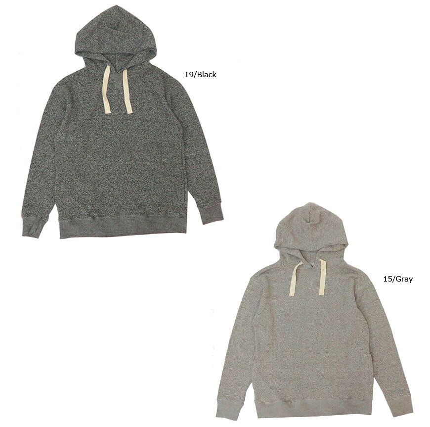 バーンズ BARNS 長袖 フェザーパイル プルパーカー BR-8027