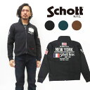 ショット Schott EMBROIDERY ジップ スウェット ジャケット ミリタリー SCH3103178