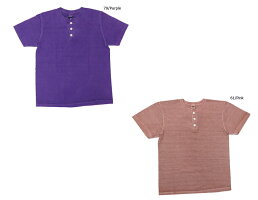 BARNSバーンズTシャツS/S無地半袖VINTAGEビンテージクルーネック丸首ユニオンスペシャルピグメント染めBR-8146PG