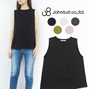 JOHNBULL ジョンブル レディース 無地 ノースリーブ Tシャツ ZC663