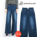 ジョンブル JOHNBULL デニム ワイド パンツ ユーズド レディース ZP264