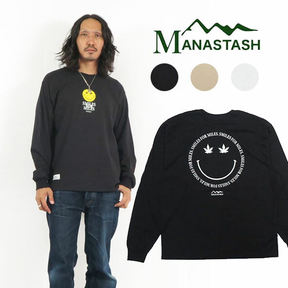 MANASTASH マナスタッシュ リーフスマイル ロングスリーブ Tシャツ 7113109