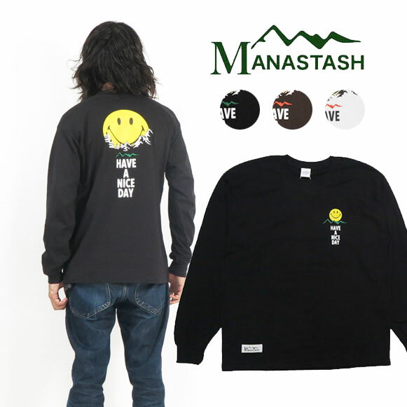 MANASTASH マナスタッシュ スマイルムーン ロングスリーブ Tシャツ 7113110