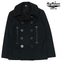 バズリクソンズ Buzz Rickson's ピーコート WOOL MELTON BLACK 36oz ウィリアム ギブソン シリーズ BR12394