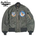 バズリクソンズ Buzz Rickson 039 s Type L-2B “SKYLINE CLOTHING CORPORATION” 2nd BOMB.SQ. フライト ジャケット ミリタリー BR15318