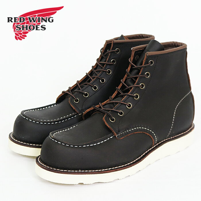 レッドウイング REDWING Women's レッドウィング レディース 6" モックトゥ ワークブーツ 「ブラック・バウンダリー」 Style No.3373