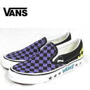 VANS バンズ スリッポン UA CLASSIC SLIP-ON DIAMOND CHECK 98 DX PURPLE スニーカー vn0a7q58pca