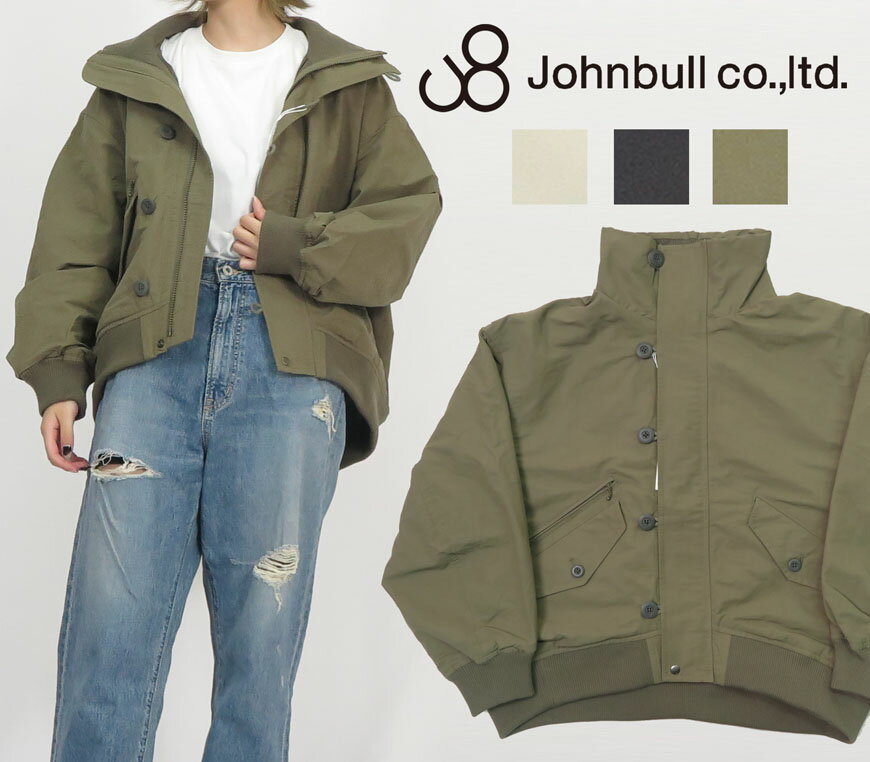 ジョンブル コート レディース JOHNBULL ジョンブル レディース スタンド カラーリブ ブルゾン JL233L26