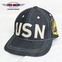 トイズマッコイ TOYS McCOY デニム キャップ 10 OZ DENIM CAP USN VC-3 TMA2315