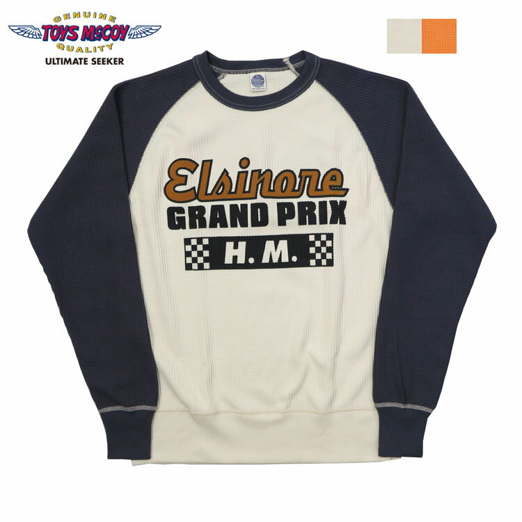 トイズマッコイ TOYS McCOY 長袖 スティーブ マックイーン Tシャツ ワッフル生地 BIG WAFFLE CREW NECK SHIRT Elsinore GRAND PRIX TMC2355