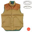 ウェアハウス WAREHOUSE ロッキーマウンテン フェザーベッド ROCKY MOUNTAIN FEATHERBED ドビーツイル ダウンベスト ホースハイド レザーヨーク DOBBY TWILL DOWN VEST ホワイトダックダウン WH2199