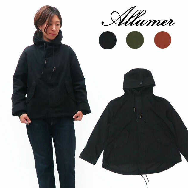 Allumer アリュメール 長袖 ショート モッズ コート ジャケット レディース 8179252