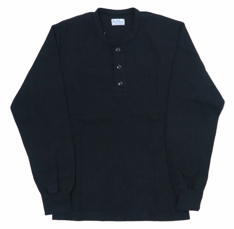 フラットヘッド THE FLAT HEAD 長袖 無地 Tシャツ サーマル ヘンリーネック FN-THLH-004