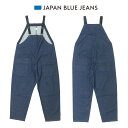 JAPAN BLUE JEANS ジャパンブルージーンズ ジップフロントオーバーオール インディゴ JBPT1022【2025年春夏新作】