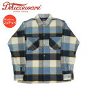 デラックスウェア DELUXEWARE 長袖 スルーウール シャツ チェック ”THROUGH WOOL SHIRT” MVB-14(4)