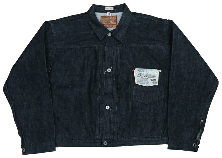 バズリクソンズ Buzz Rickson's 13.6oz ブラック デニム ジャケット 大戦モデル SPLIT T Tバック仕様 サイズ46～48 William Gibson ウィリアムギブソン BR16042