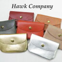 ホークカンパニー HAWK COMPANY ウォレット 財布 コインケース カードケース ソフトレザー フラップ付き 3451(4)