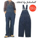 ジョンブル JOHNBULL オーバーオール インディゴブルー Attick by Johnbull AT233P05_011