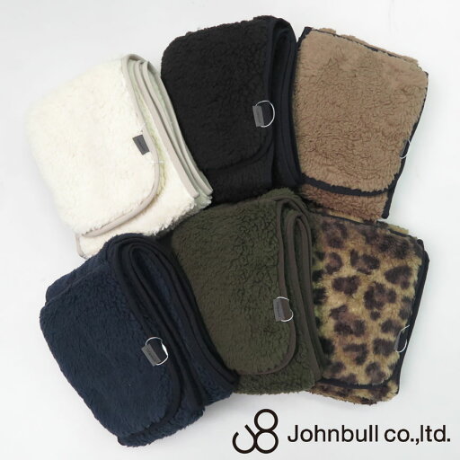 ジョンブル JOHNBULL フリース マフラー 無地 レオパード JM234M01 ジョンブル JOHNBULL フリース マフラー 無地 レオパード JM234M01