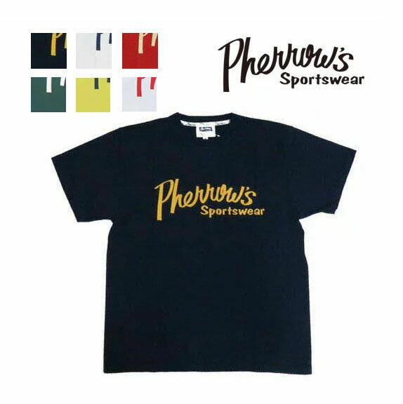 フェローズ Pherrow 039 s 半袖Tシャツ プリント 「Pherrow 039 s」 ロゴ PT1