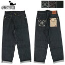 GANGSTERVILLE MOX^[r THUG DENIM WIDE BLACK 