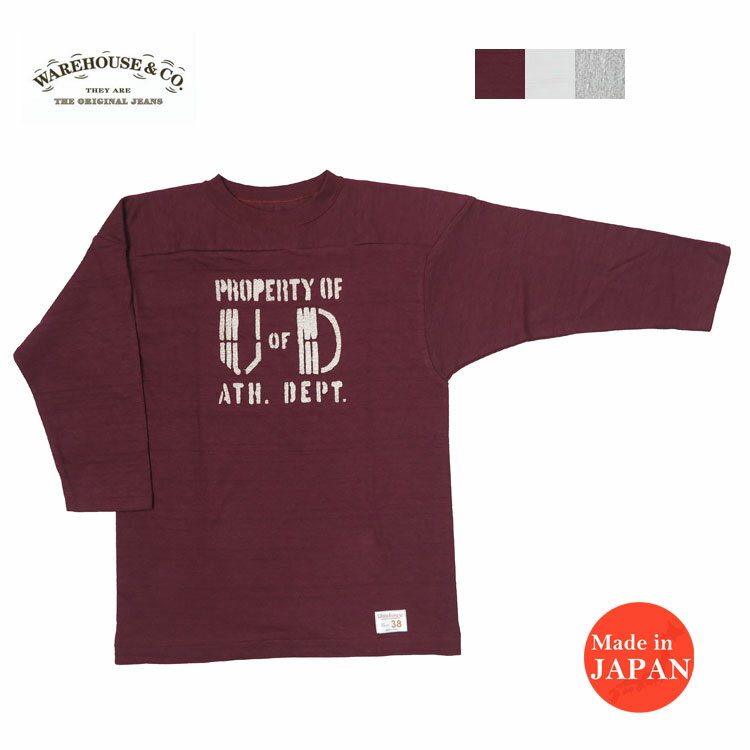 ウェアハウス WAREHOUSE 7分袖 Tシャツ フットボ