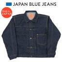 JAPAN BLUE JEANS ジャパンブルー ジーンズ デニムジャケット 1stタイプ 14.8oz アメリカ綿セルヴィッチ Gジャン ジージャン JBGJ1003【2024年春夏新作】