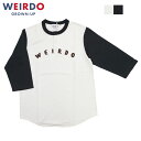 WEIRDO ウィアード 七分袖 ヘンリーネック Tシャツ ベースボールTシャツ レーヨンコットンプレーティング GLAD HAND グラッドハンド WRD-24-SS-19 