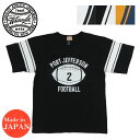 WHITES VILLE ホワイツビル 5分袖 フットボール Tシャツ プリント「PORT JEFFERSON FOOTBALL」WV79333