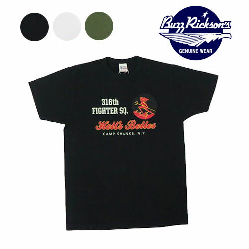 バズリクソンズ BUZZ RICKSON 039 S 半袖 Tシャツ 316th FIGHTER SQ. プリント BR78539