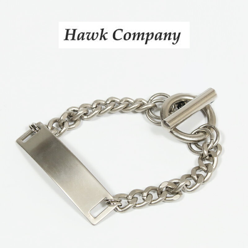 ホークカンパニー HAWK COMPANY シルバーチェーン プレート ブレスレット 6196【20...