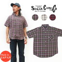 SUGAR CANE シュガーケーン 半袖 パナマ チェック ボタンダウン シャツ PANAMA CHECK BD SHIRT SC38448