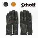 ショット Schott ZIP LEATHER GLOVE ジップ レザー グローブ カウハイド 3109075