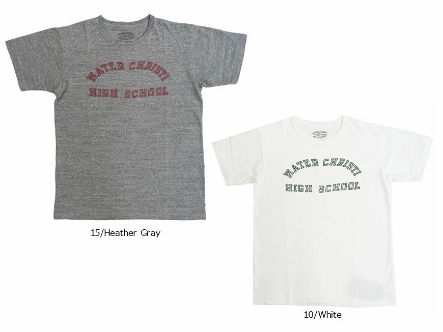 バーンズ BARNS プリント 半袖 Tシャツ ヴィンテージ復刻 クルーネック 「MATER CHRISTI HIGH SCHOOL」 BR-6718c