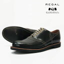 REGAL GLAD HAND リーガル グラッドハンド メンズ レザー サドルシューズ ブラック 紳士靴(4)