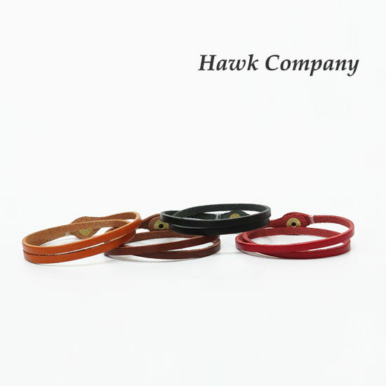 ホークカンパニー HAWK COMPANY レザー ブレスレット 革 メンズ レディース 6164